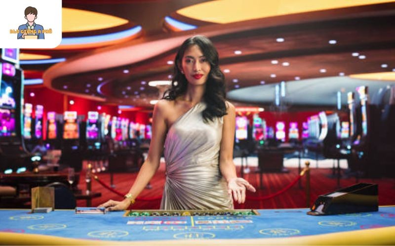 Dealer chia bài người thật và giao tiếp thân thiện